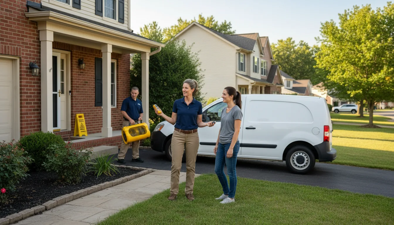 Residential water damage restoration in Frackville, PA